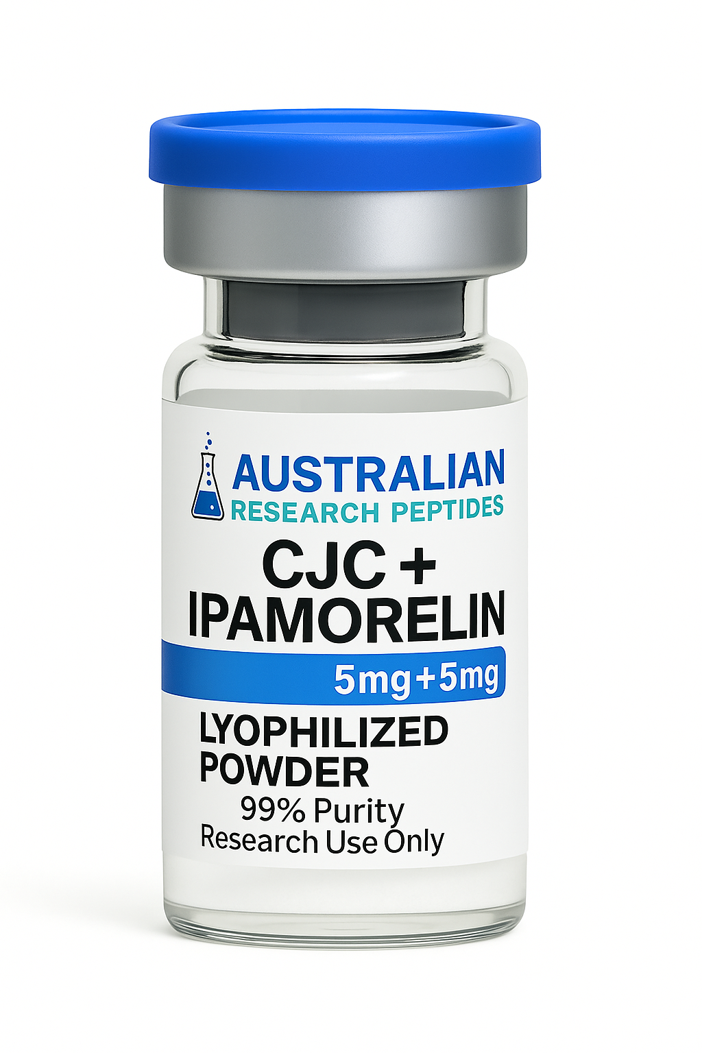 CJC-1295 + IPAMORELIN 5mg + 5mg | Research Peptide